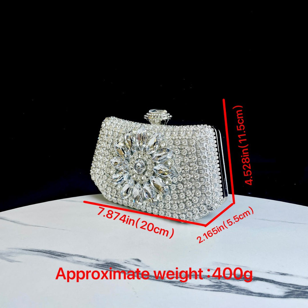 Sparkling Rhinestone Decorative Clutch