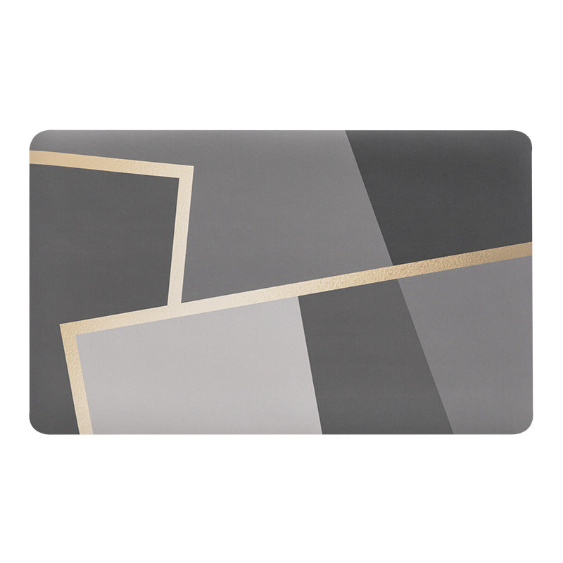 Geometric Pattern Bath Mat