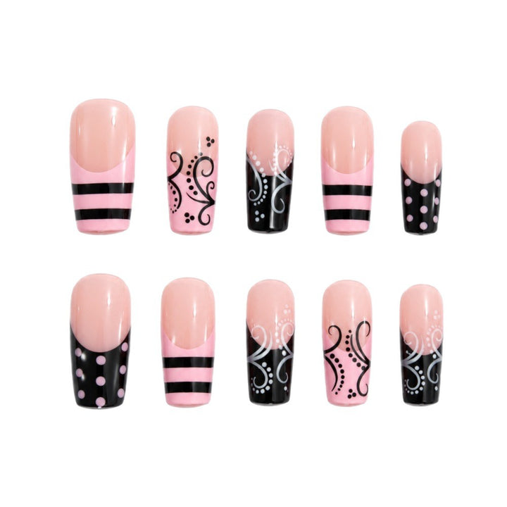 Artificial nails with elegant designer print Kalsten
