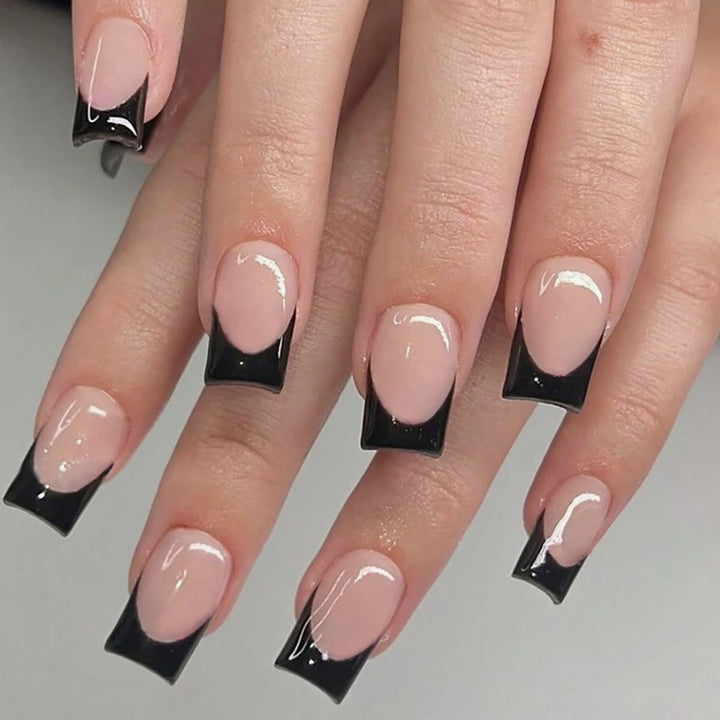 Elegant French Tip Press-On Nails  1791110398