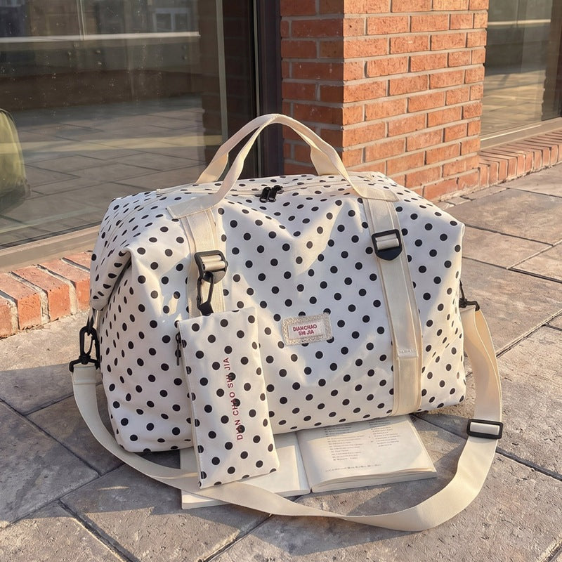 Versatile Polka Dot Travel Duffel Bag Kalsten