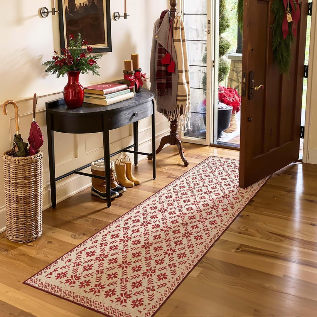 Christmas-Themed Kitchen Runner Mat for Floor