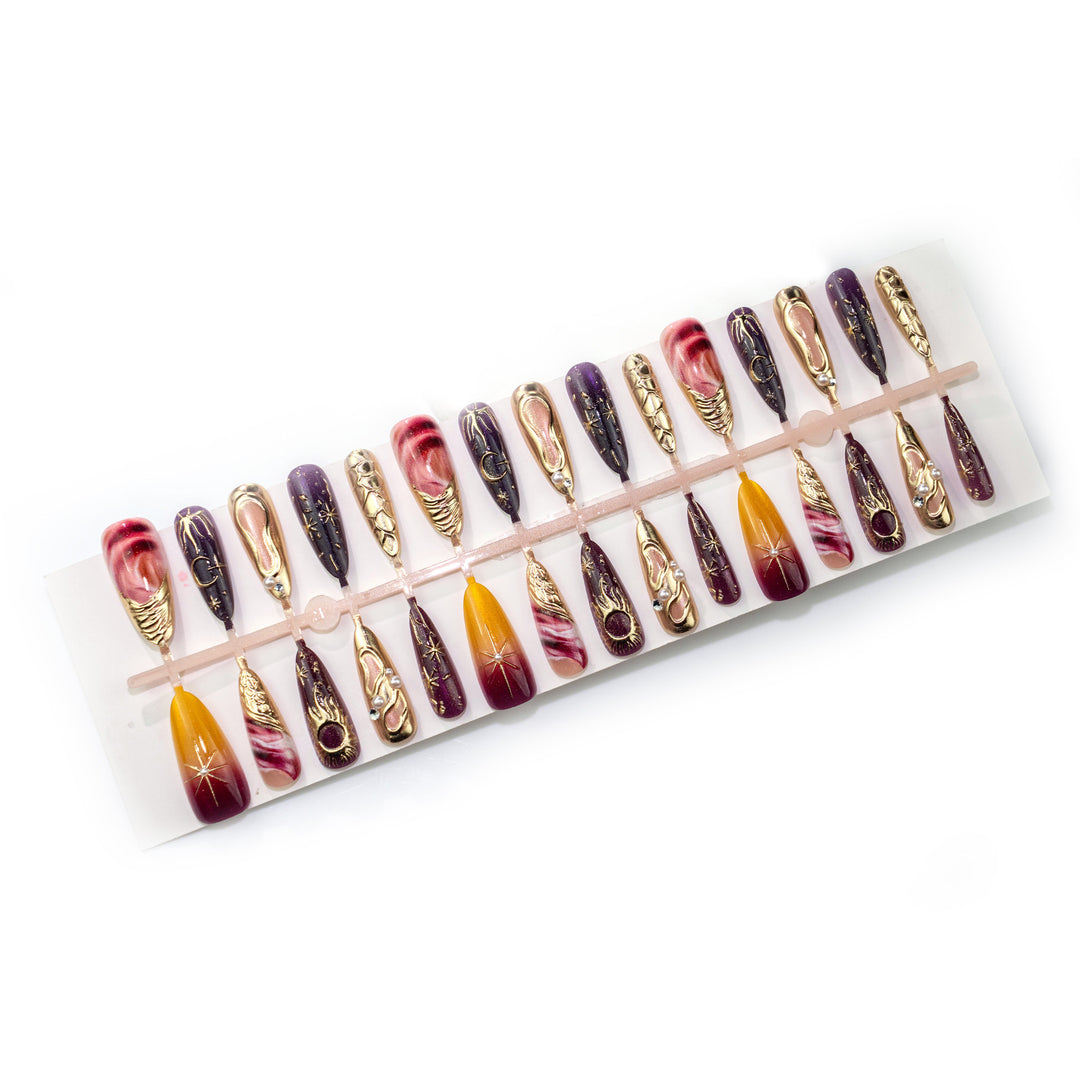 Artistic Decorative Press-On Nail Art Set Kalsten