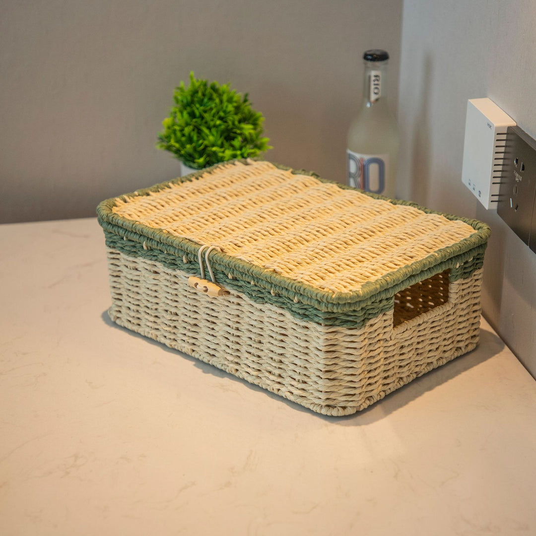 Handcrafted Woven Storage Bins Kalsten