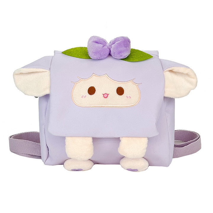 Plush Cartoon-Themed Mini Backpack