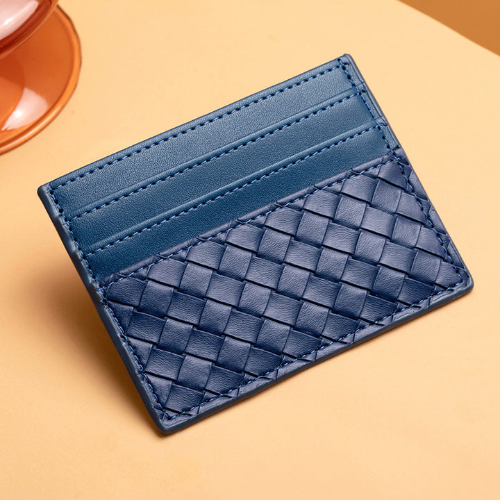 Woven Leather Card Holder Kalsten