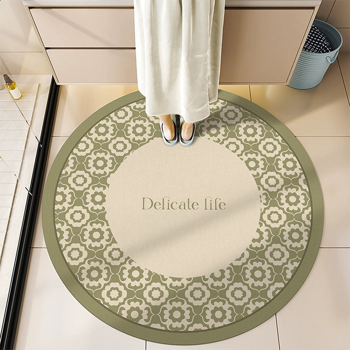 Round Decorative Bath Mat Kalsten