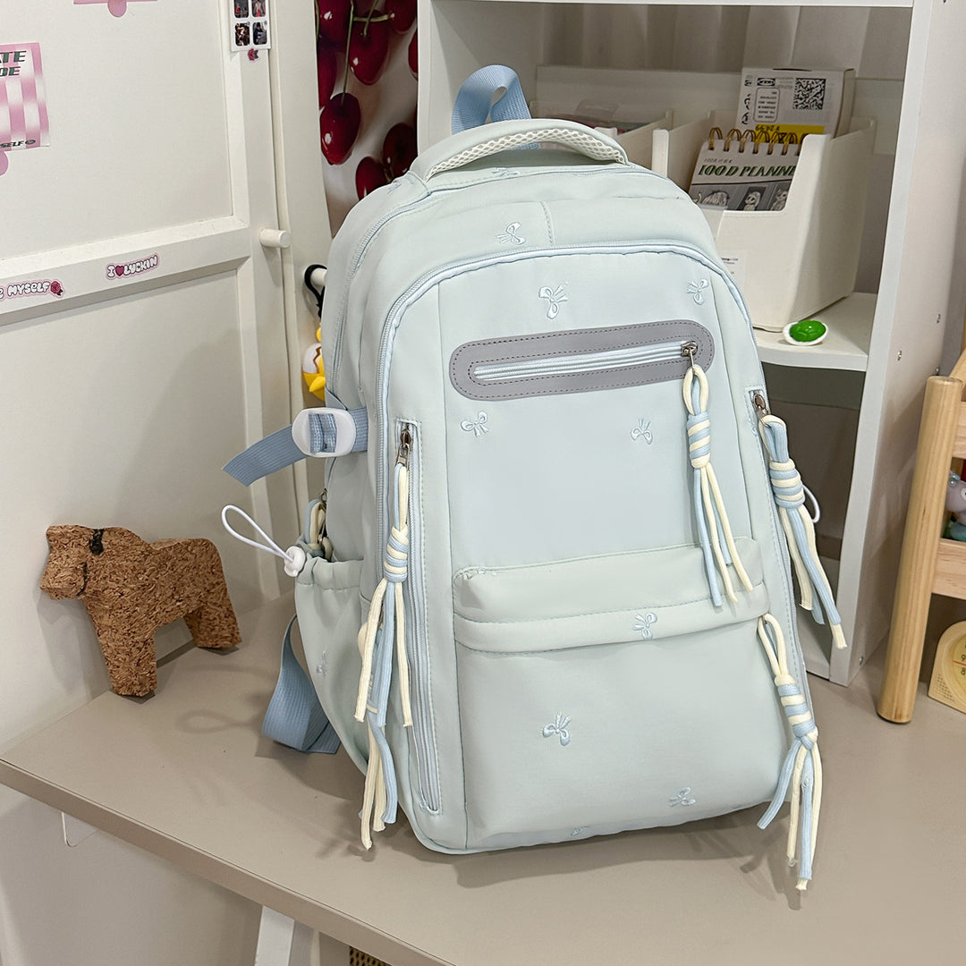 Decorative Floral Embroidered Backpack Kalsten