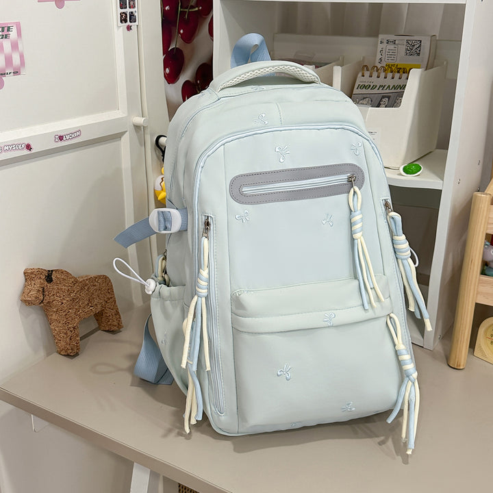 Decorative Floral Embroidered Backpack Kalsten
