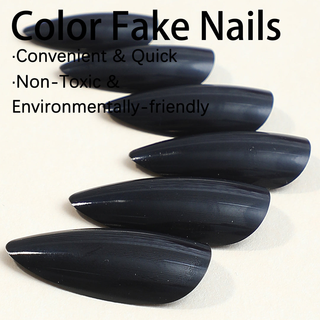 Artificial nail set with stylish, pointed design Kalsten