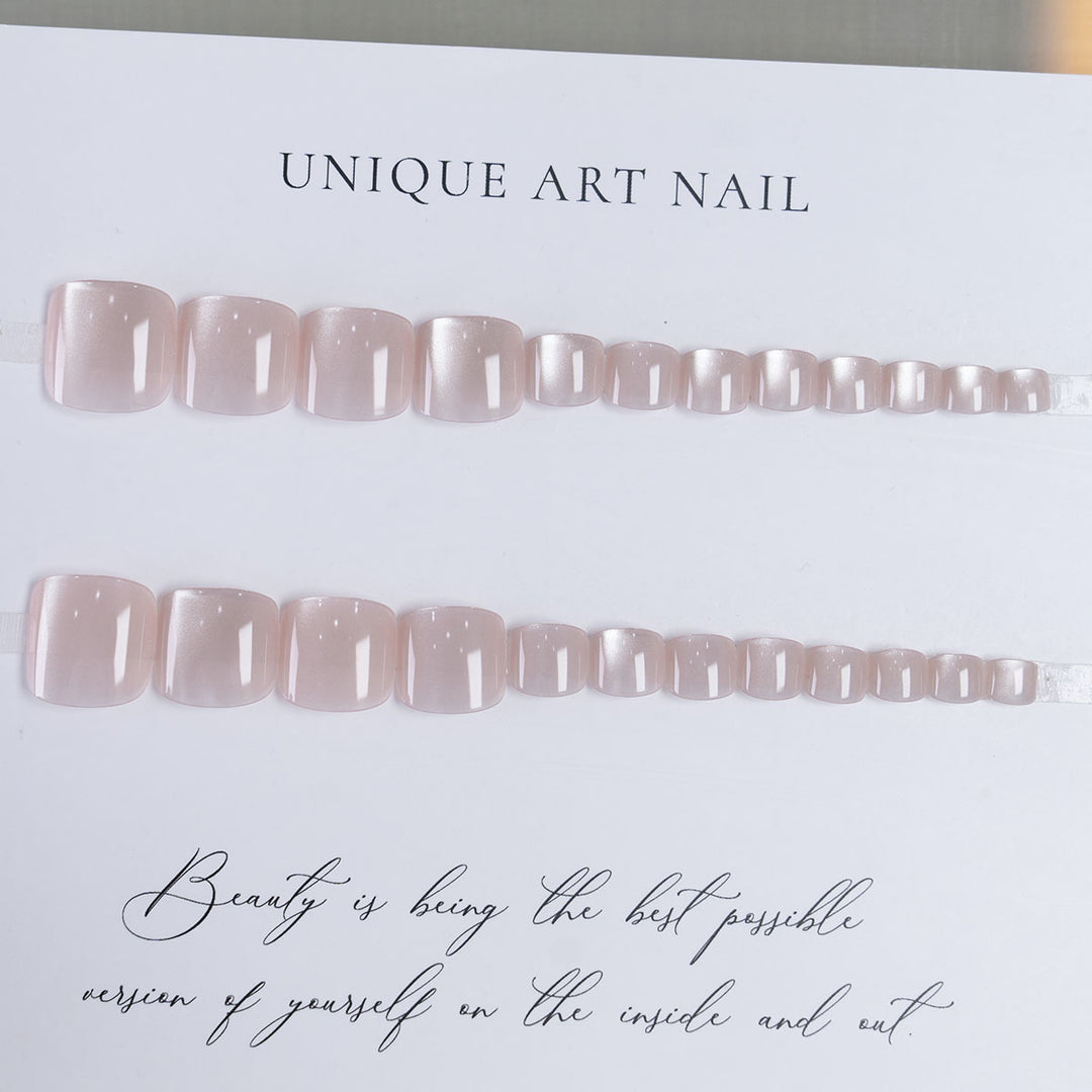 Artistic Glossy Toenail Art