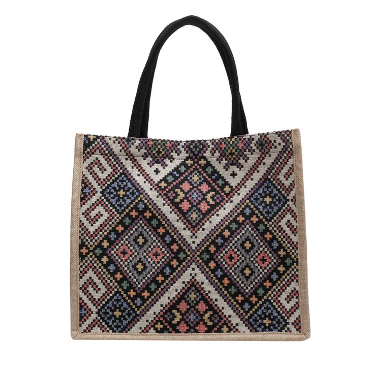 Artisan-Inspired Geometric Tote Bag
