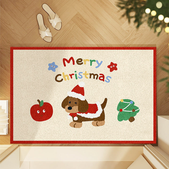 Festive Christmas-Themed Area Mat