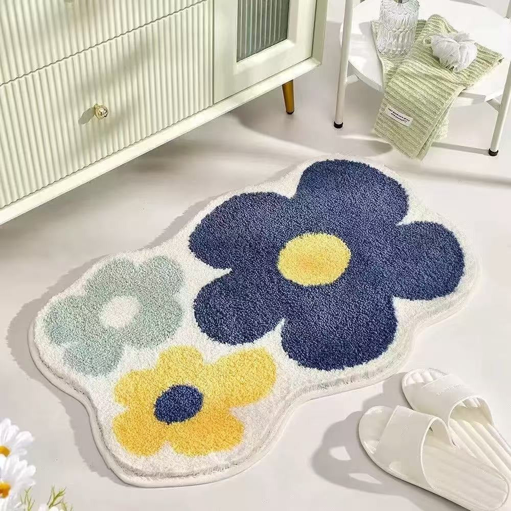 Cute Cat-Themed Bathroom Mat