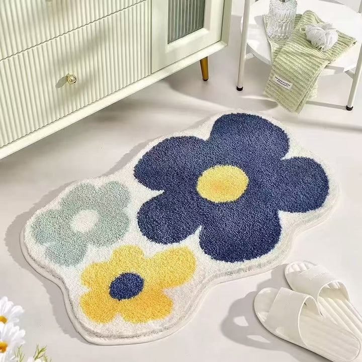 Cute Cat-Themed Bathroom Mat