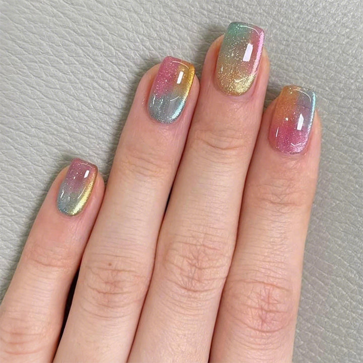 Acrylic nail set with gradient design Kalsten