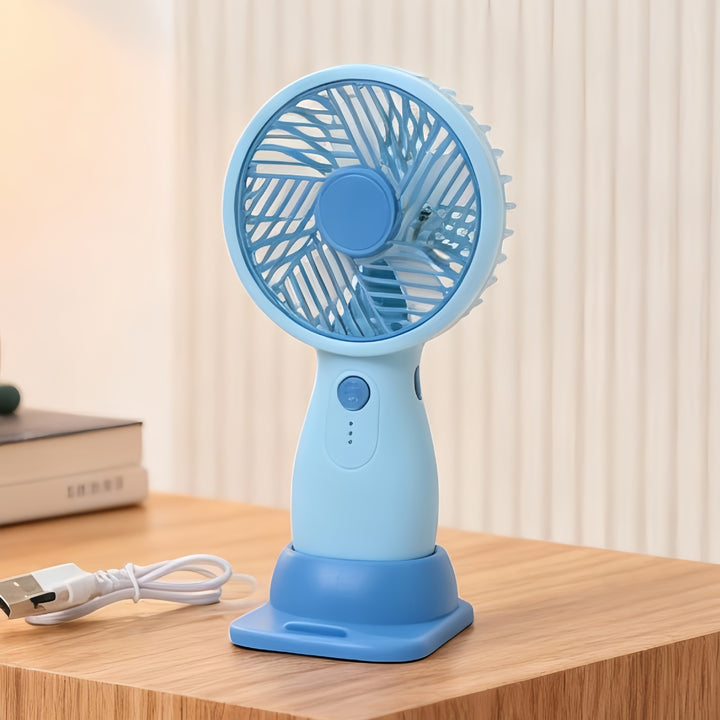 Women's portable USB hand fan with swivel head and variable speed control Kalsten