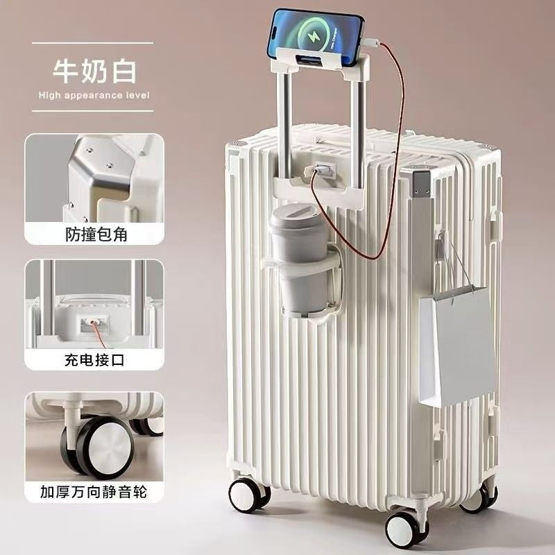 Hard-shell Trolley With Integrated USB Port And Innovative Storage Kalsten