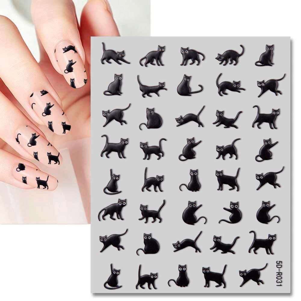 Cute Elephant Nail Art Stickers