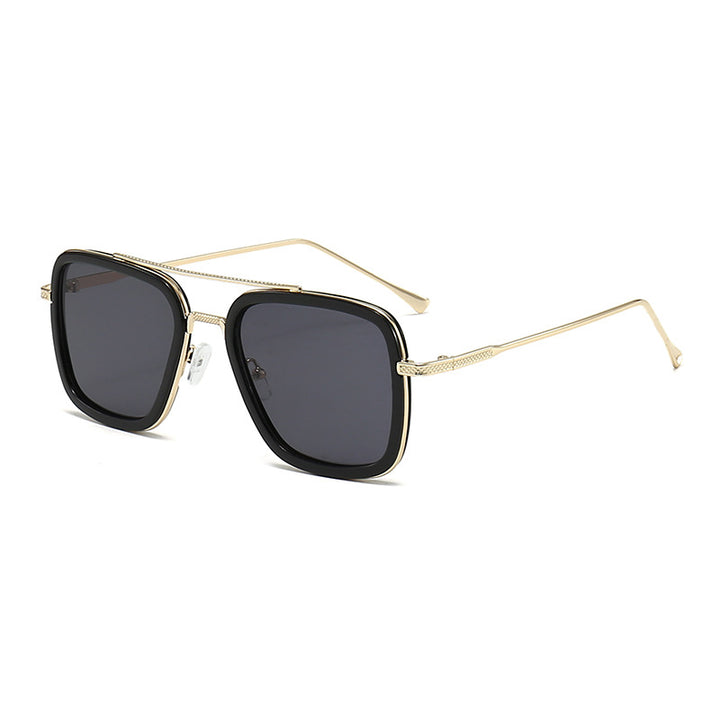 Women's fashionable square sunglasses with glamorous metal frame Kalsten
