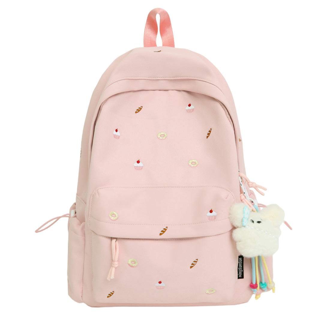 Playful backpack with unique back pattern appliqués Kalsten