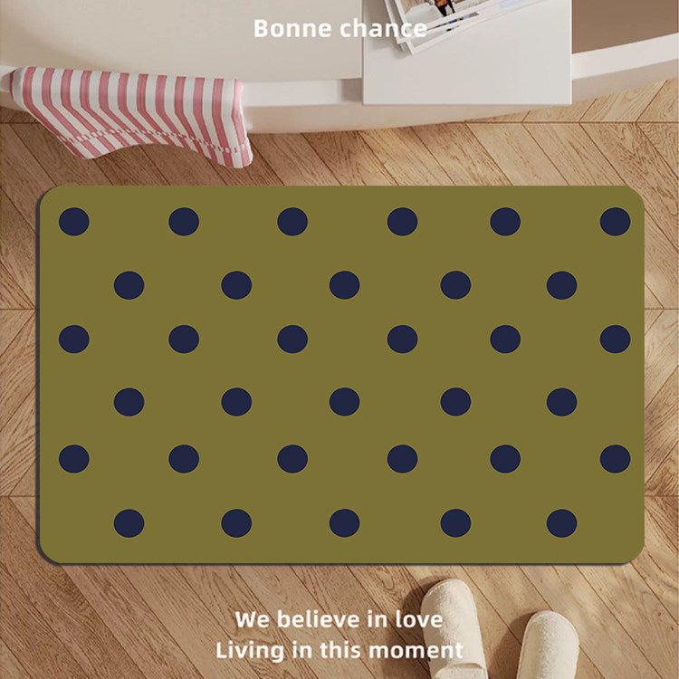 Modern Oval Decorative Bath Mat