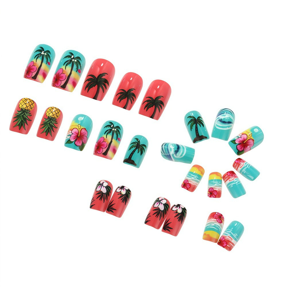 Tropical Style Artificial Nails Kalsten