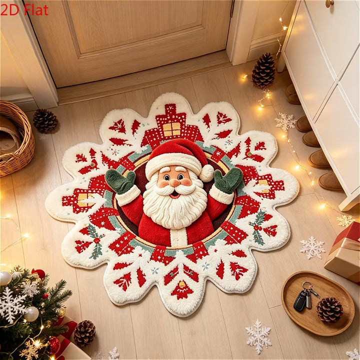 Snowflake-Themed Area Rug