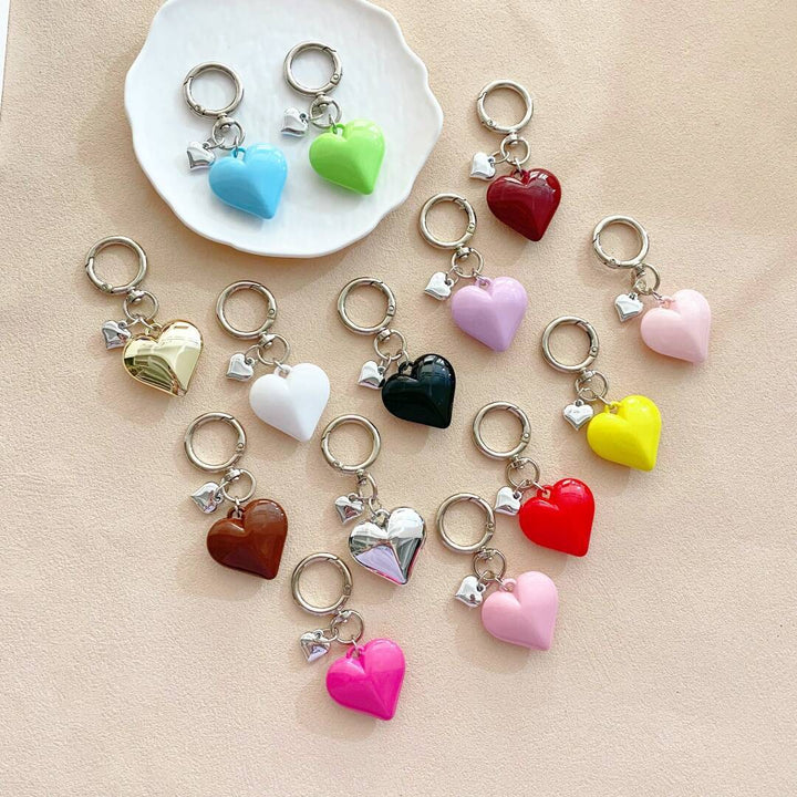 Heart-Shaped Charm Keychain kalsten