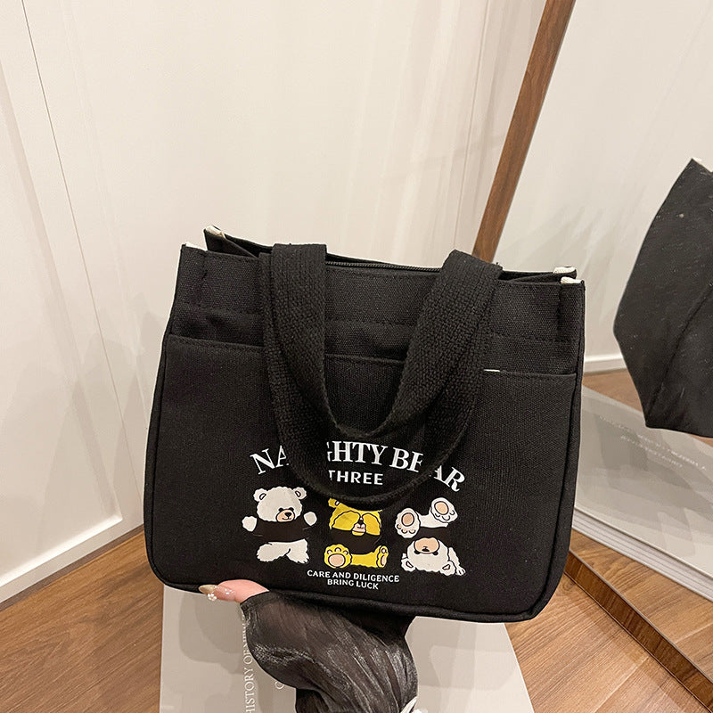 Portable Embroidered Tote Bag