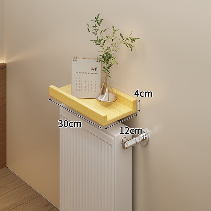 Long Slim Radiator Top Shelf Tray with Raised Edge and Heat‑Resistant Surface