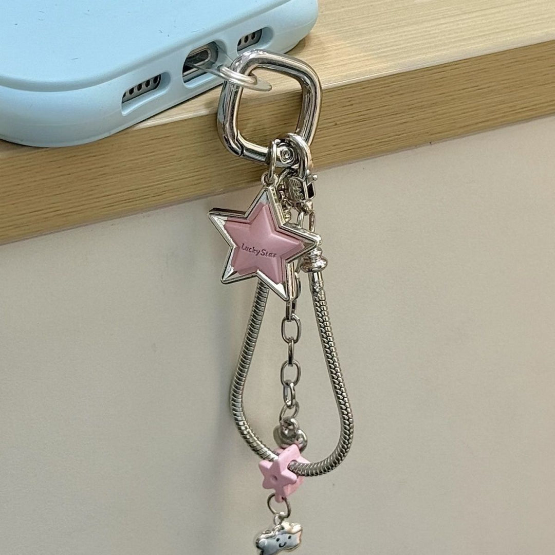 Decorative Star Charm Keychain Holder Kalsten