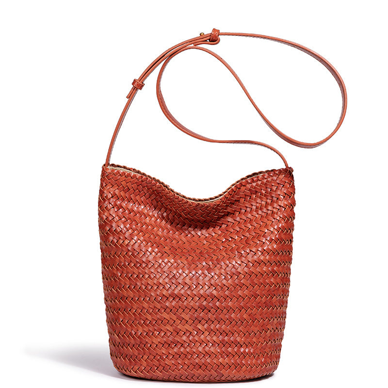 Handcrafted Woven Bucket Bag Kalsten