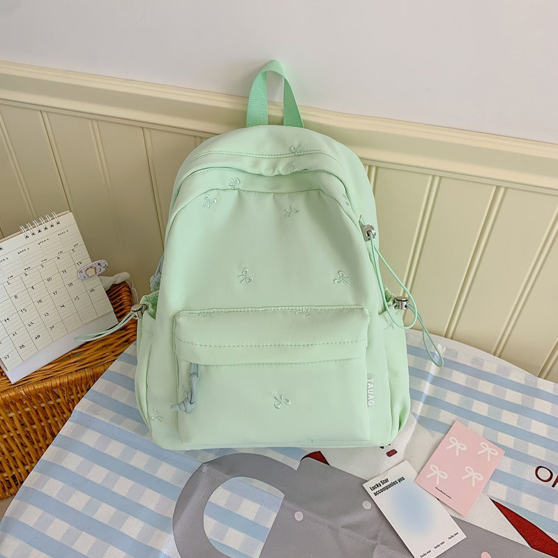 Floral Embroidered Daily Backpack Kalsten