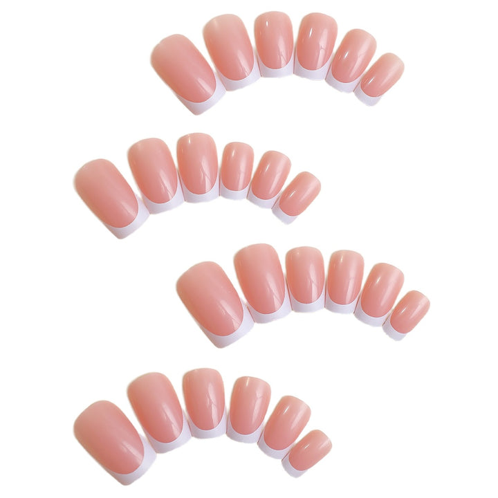 Artificial nail set with elegant French design Kalsten