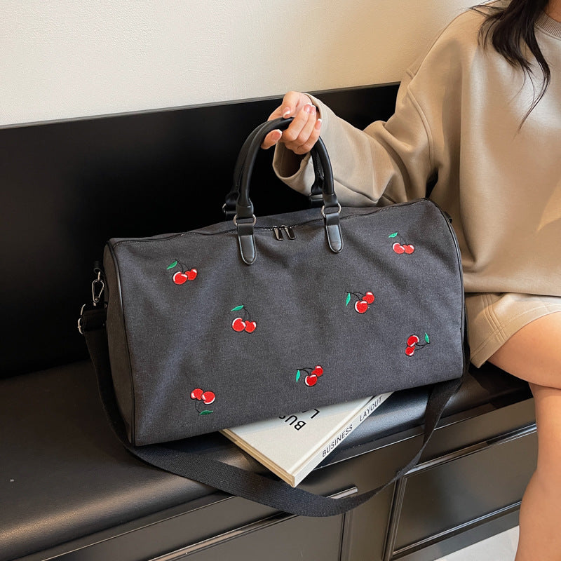 Embroidered Travel Duffel Bag Kalsten