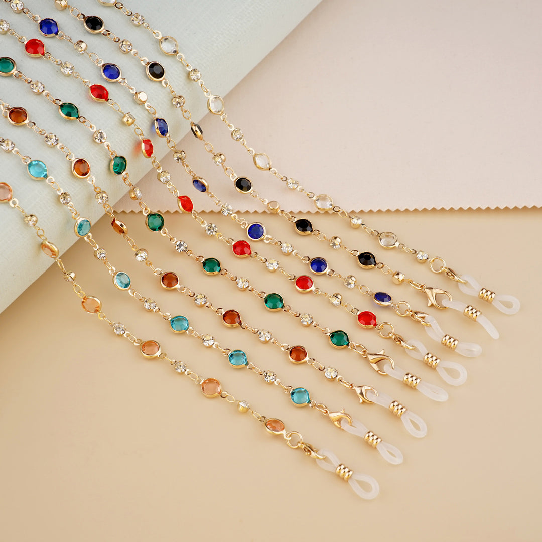 Decorative Gemstone Eyewear Chain Kalsten