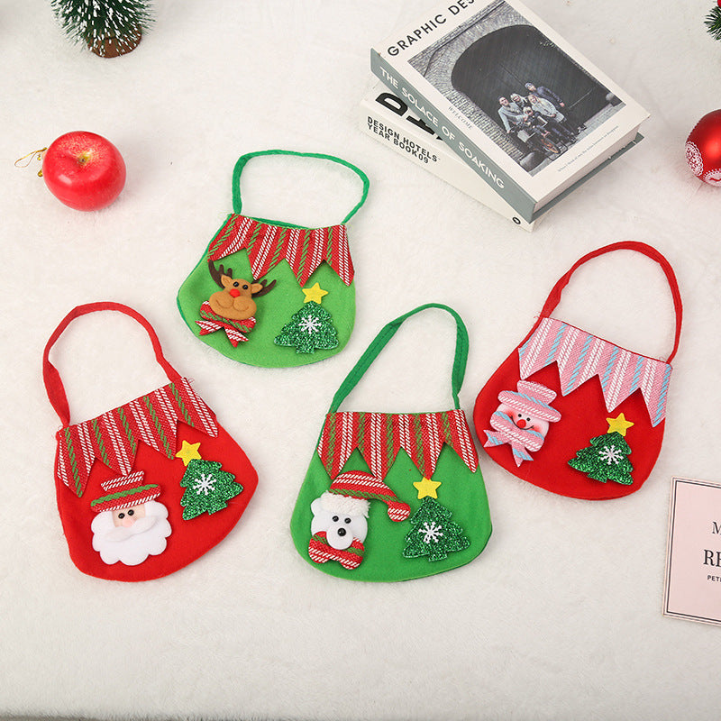 Festive Holiday-Themed Felt Tote Bag Kalsten