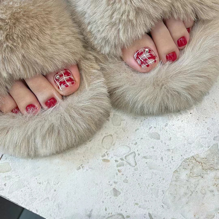 Cozy Plush Open-Toe Slippers