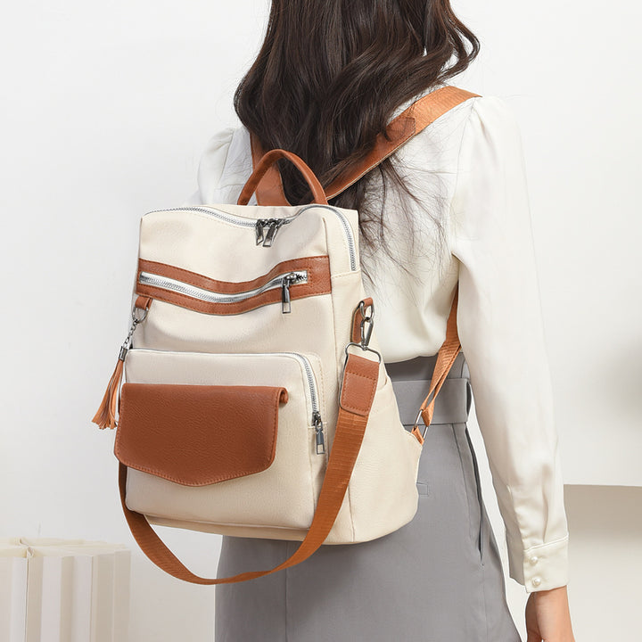 Vintage-Inspired Leather Backpack Kalsten