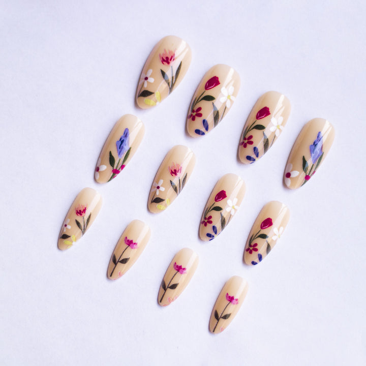 Floral Art Nail Decoration Set