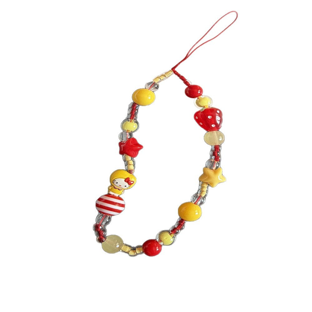 Playful Beaded Charm Phone Lanyard Kalsten 1790135330