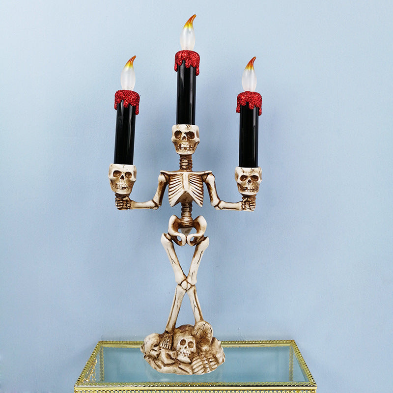 Skeleton Candle Holder Candelabra Kalsten