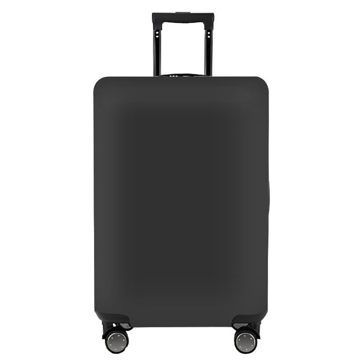 Unisex nan elastic motif suitcase cover made of stretchable polyester with handle and wheel openings Kalsten