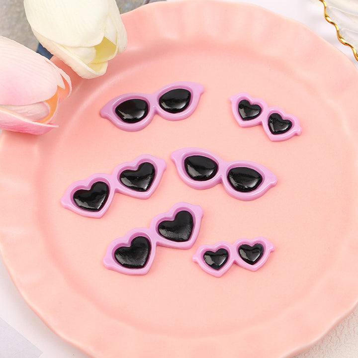 Decorative Heart-Shaped Sunglasses Clips Kalsten