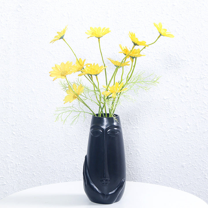 Artistic Face-Shaped Ceramic Vase Kalsten