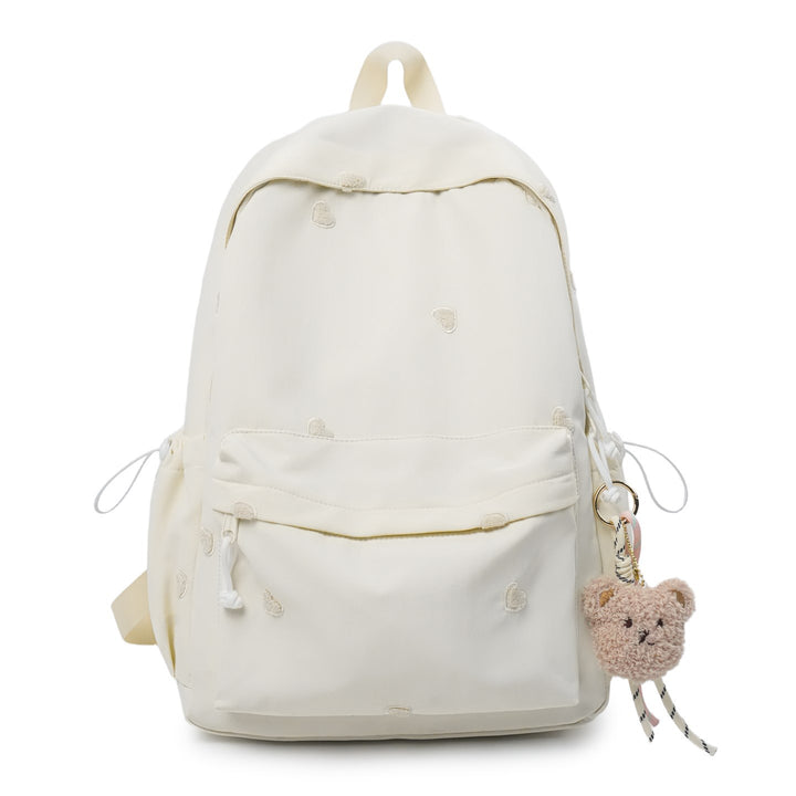 Versatile Casual Backpack with Fun Character Charm Kalsten