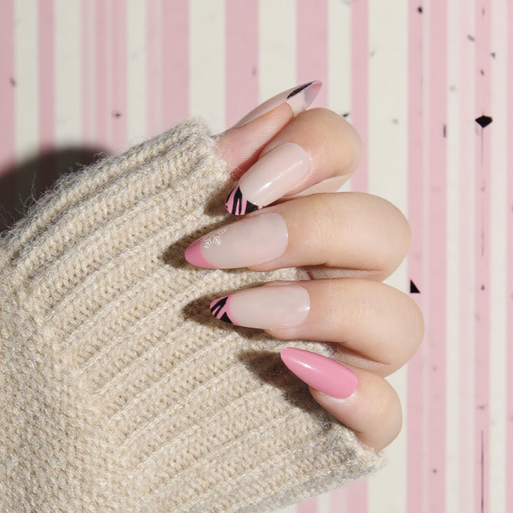 Artistic Stiletto Press-On Nail Set with Elegant Design Kalsten