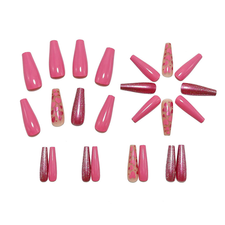 Artificial nails with heart design Kalsten