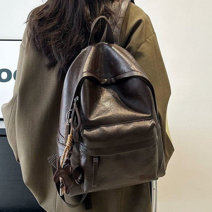 Casual Leather Backpack Kalsten